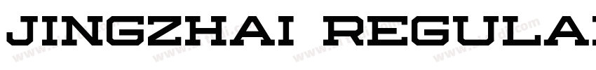 jingzhai Regular字体转换